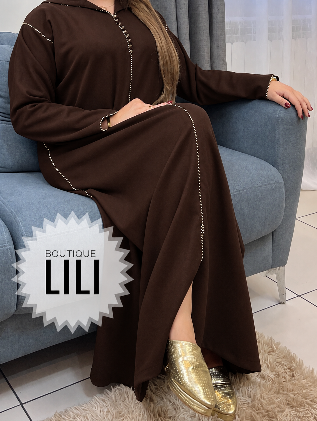 جلابة بوتشامو Djelaba Peau de chamois