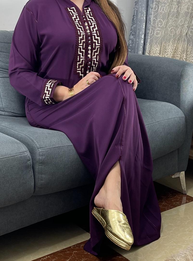 جلابة هند بزواق المعلم و طرز الشعرة الحرة