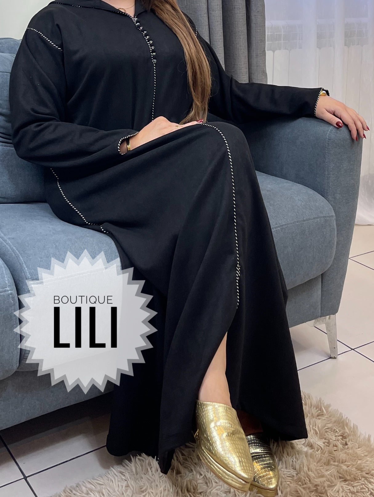 جلابة  شتوية  بوتشامو  Djelaba Peau de chamois