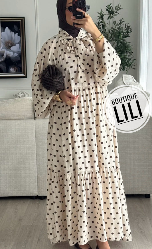 Robe polka tendance été 2026