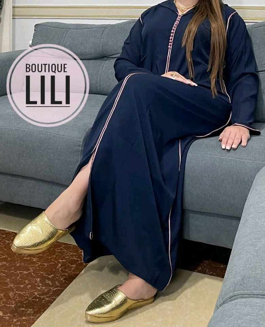 جلابة مغربية بالعقاد الحر لرمضان و العيد