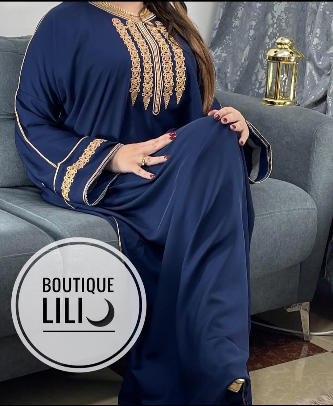 Robe caftan قطرية بالفتلة الحرة