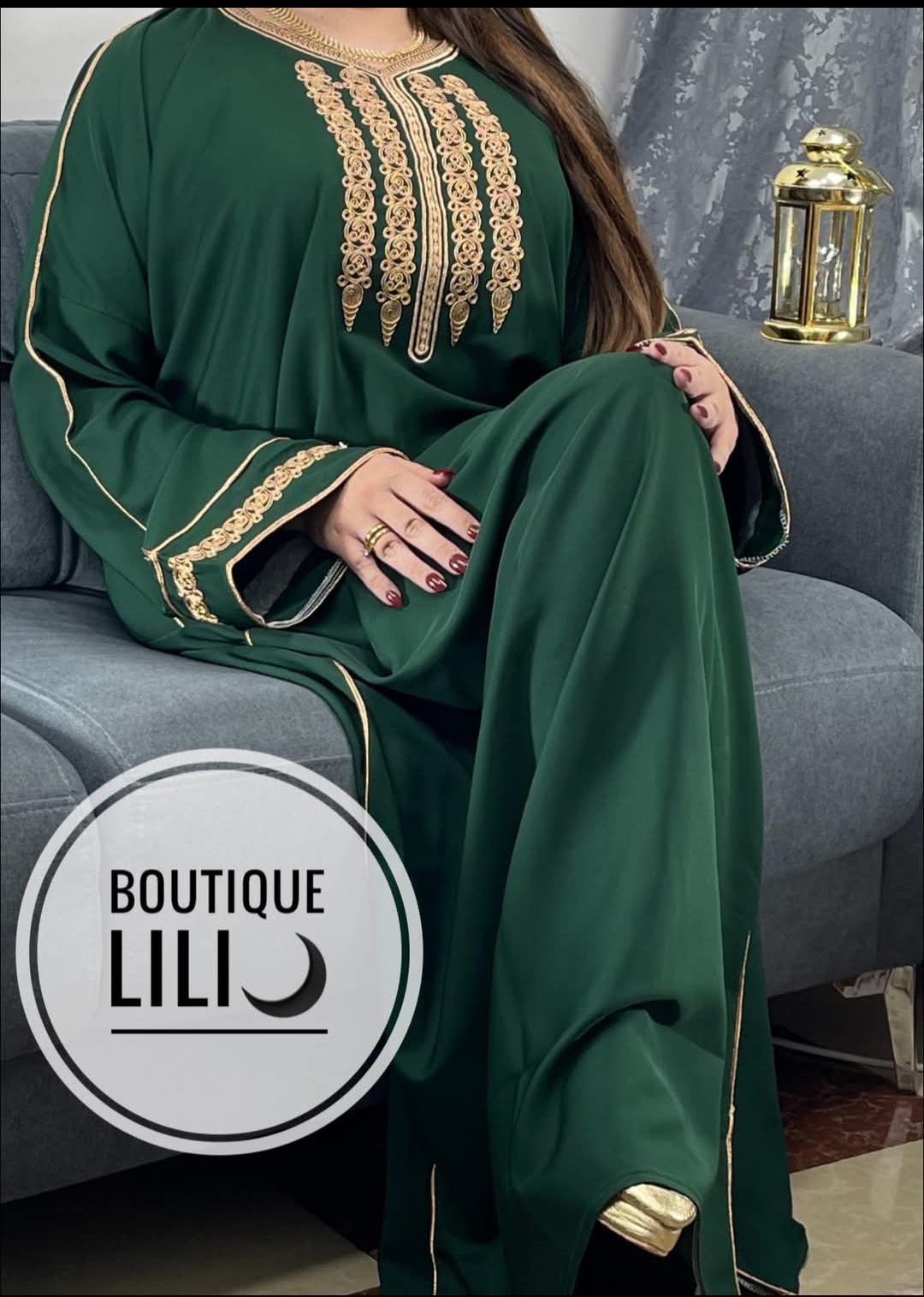 Robe caftan قطرية بالفتلة الحرة