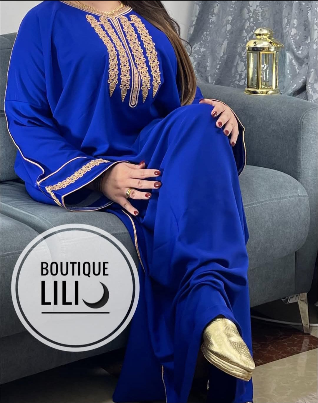 Robe caftan قطرية بالفتلة الحرة