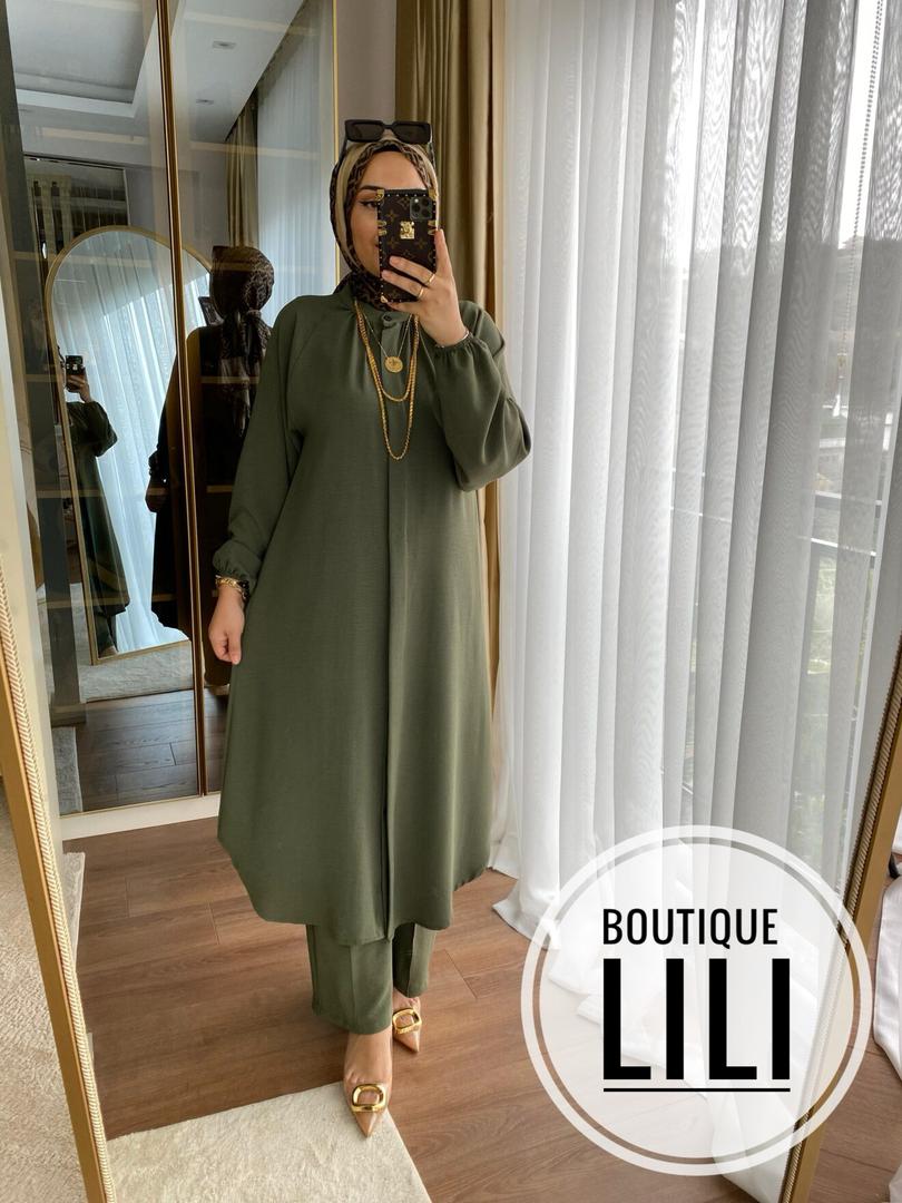 ليكات طويلة  مع سروال ستايل تركي