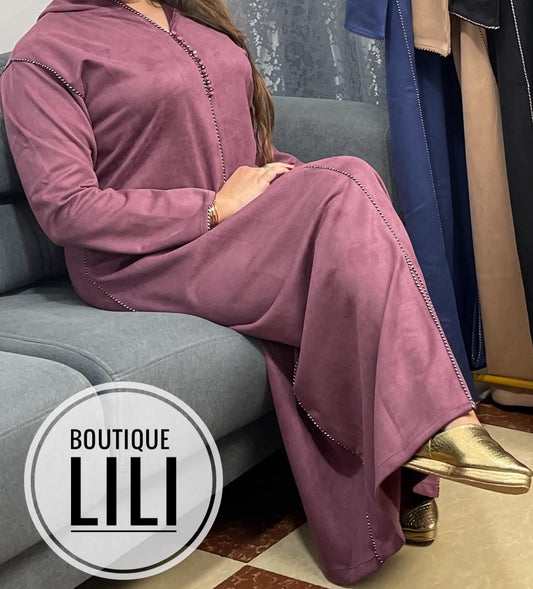 جلابة  شتوية  بوتشامو  Djelaba Peau de chamois